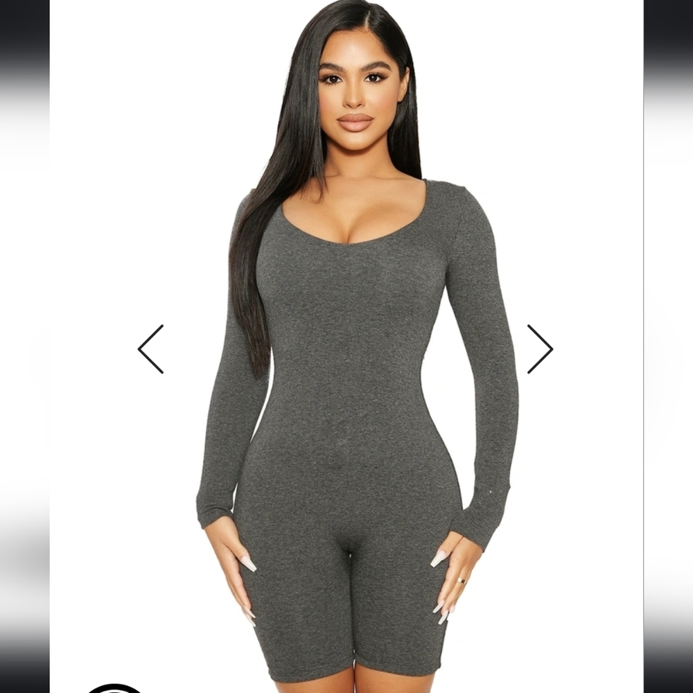Naked wardrobe  romper/ long sleeve / shorts